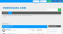 Desktop Screenshot of foroviajes.com