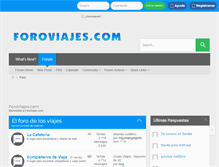 Tablet Screenshot of foroviajes.com
